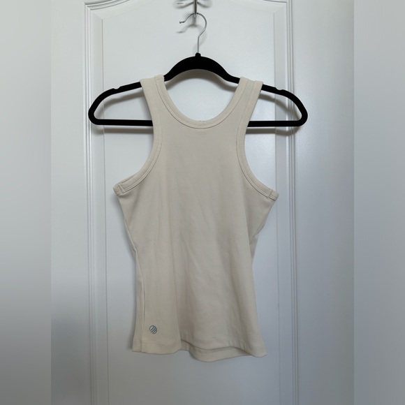 MPG - Small Halter Workout Tank - Beige - Cup Lined - Athletic Wear - Picture 6 of 7